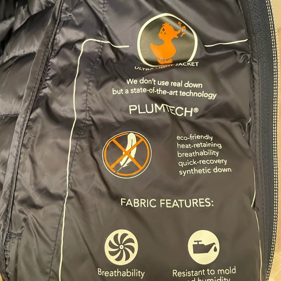 Save The Ducks PLUMTECH SYNTHETIC DOWN Ultra Light Puffer Jacket Navy Women XS - Picture 2 of 6